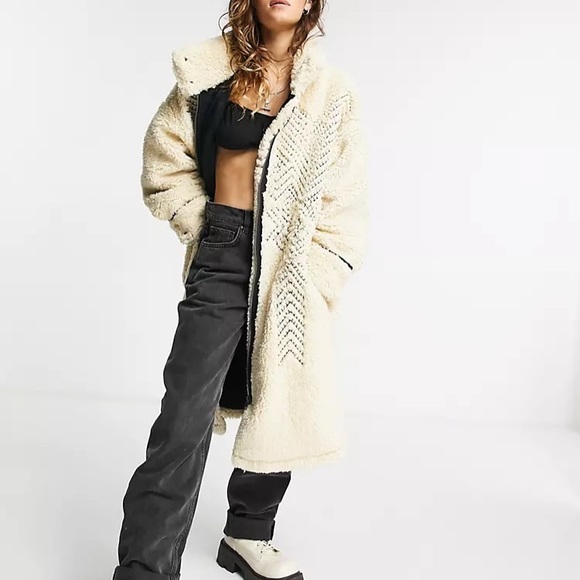 Free People Cream Teddy Jacket - Picture 12 of 15